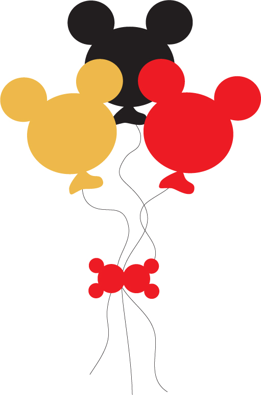 Disney Mickey Balloons Clipart.