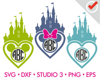 Free Free 288 Monogram Disney Castle Svg SVG PNG EPS DXF File