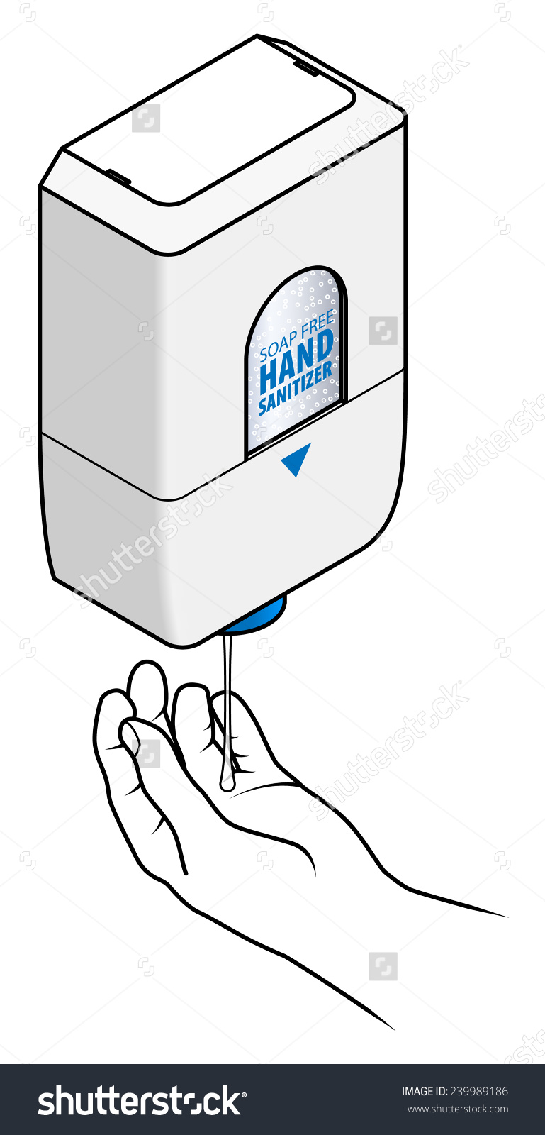 Hand Soap Dispenser Clipart.