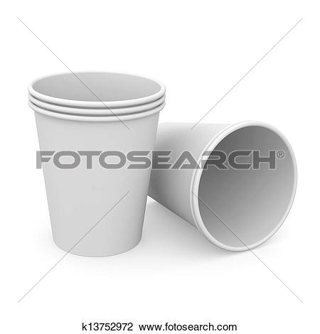 Stock Illustration of Plastic Cups k7388527.