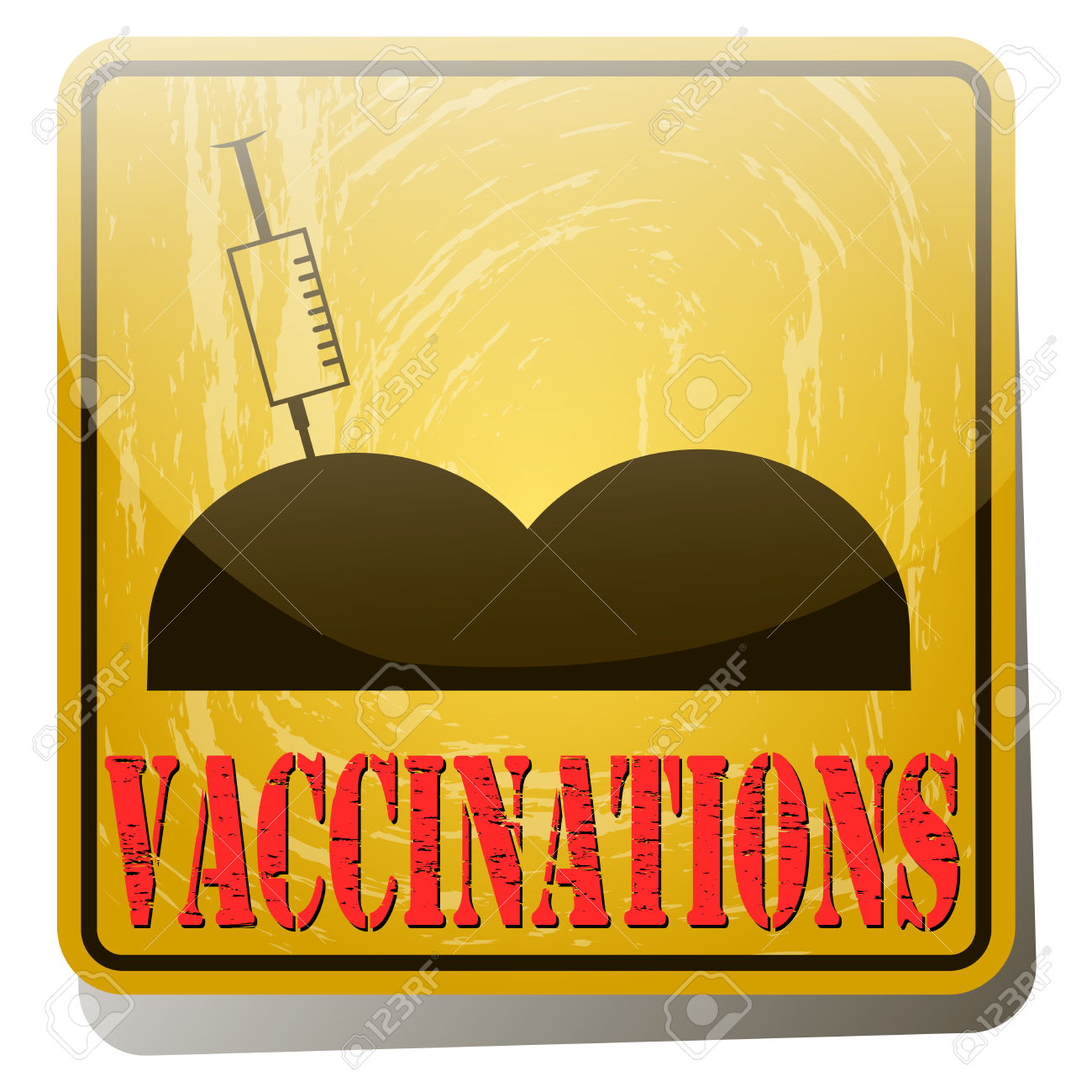 Syringe Icon. Vaccine, Vaccination, Injection, Shot, Flu.