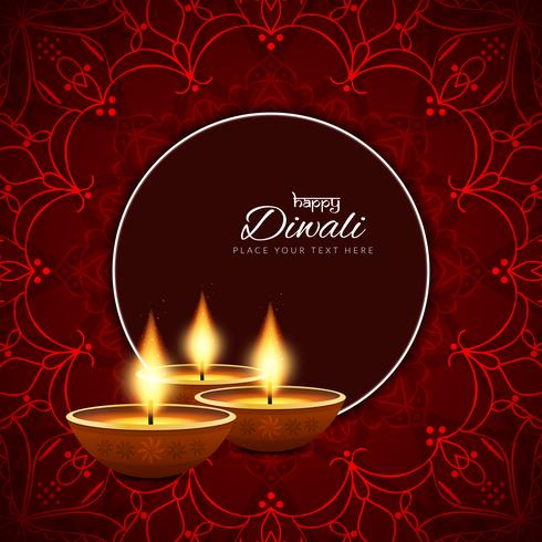 Abstract decorative Happy Diwali background.
