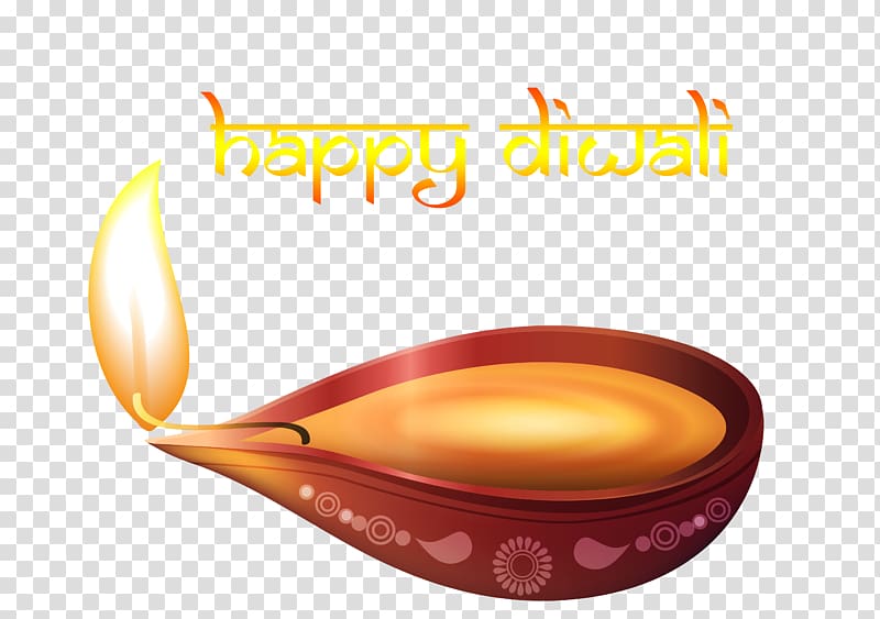 Diwali Diya , Beautiful Happy Diwali Candle , brown lighted.