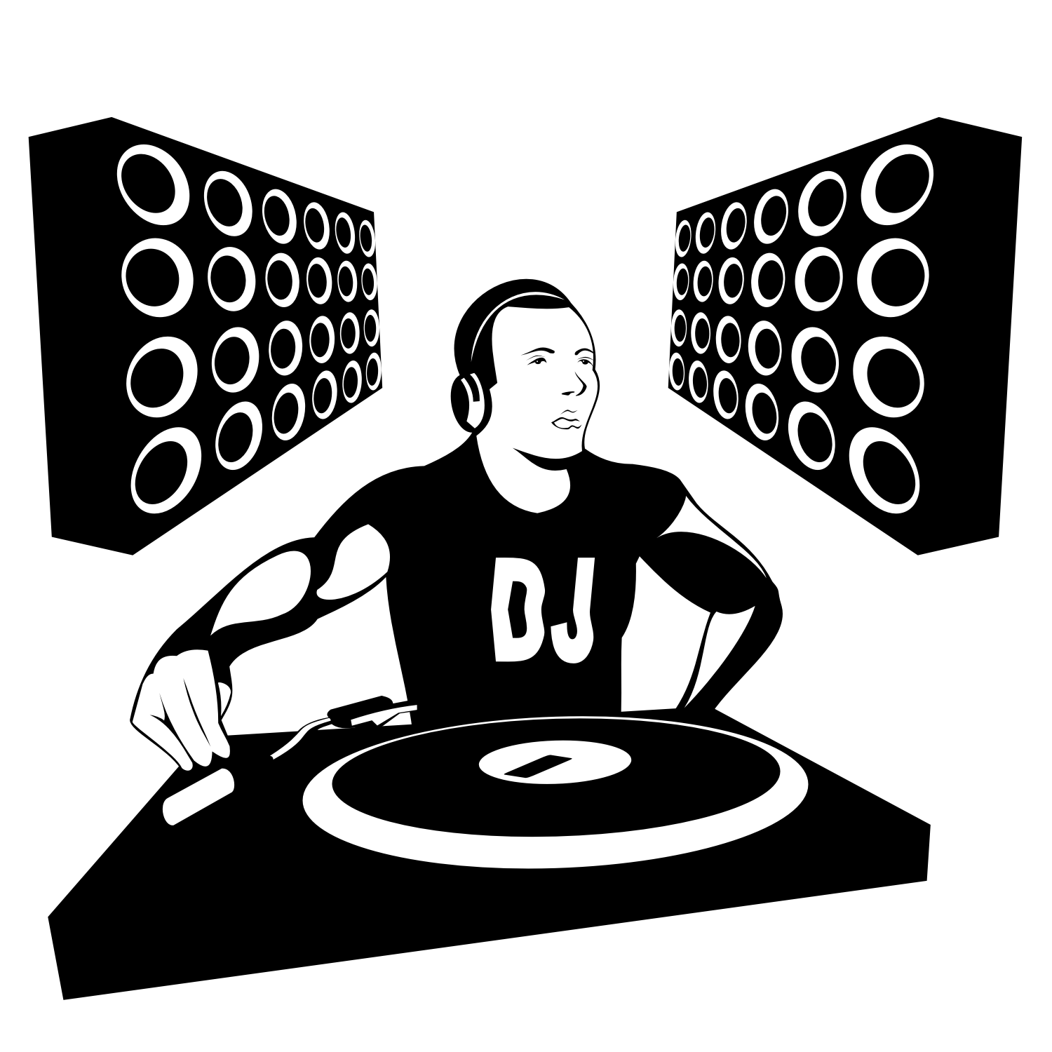 14 Vector DJ Speaker PNG Images.