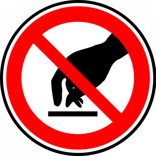 Clipart do not touch.
