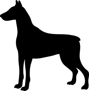 Free Doberman Clip Art Image.