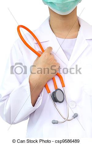 Stock Photographs of Medical doctor with cardio sttethoscope on.