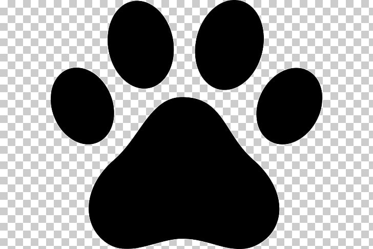 Dog Cat Paw Puppy , black paw prints PNG clipart.