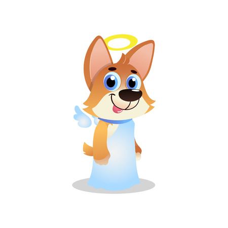 Dog With Halo Clipart.