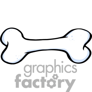 1275 Dog Bone free clipart.