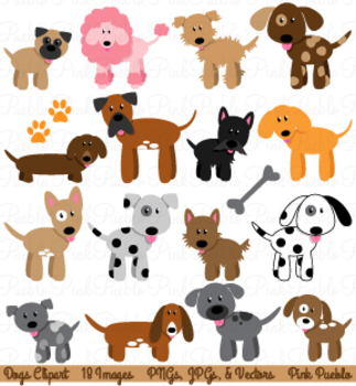 Dogs Clipart and Vectors.