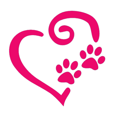Dog Paw Heart Clipart.