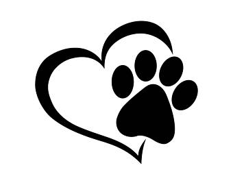 Paw Heart Clipart.