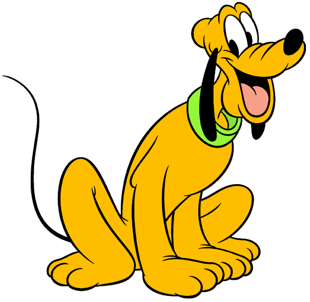 Pluto mickey mouse dog clipart.