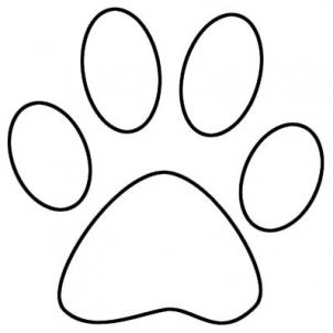 Free Dog Paw Print Outline, Download Free Clip Art, Free.