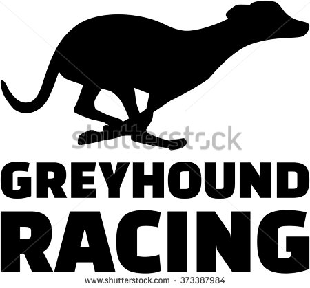 Greyhound clipart vector.