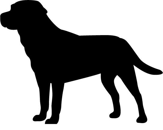 Dog Silhouette Clipart Book 4475.