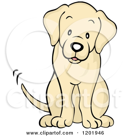 Dog Sitting Down Clipart.