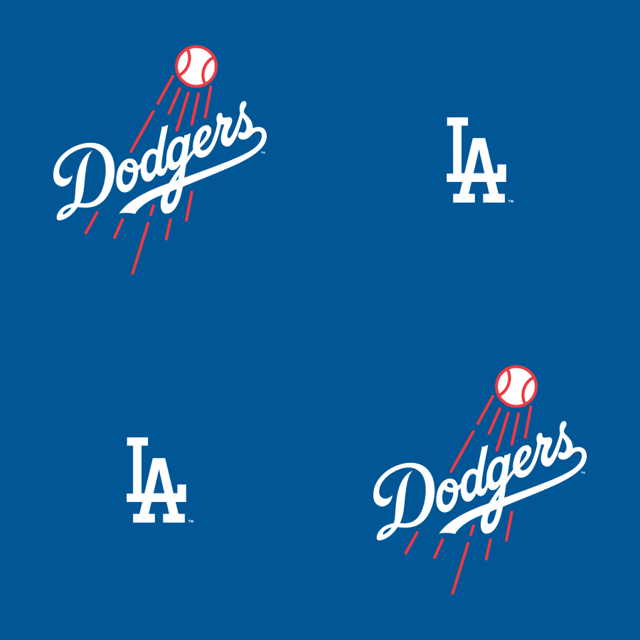 Los Angeles Dodgers: Logo Pattern (Blue).