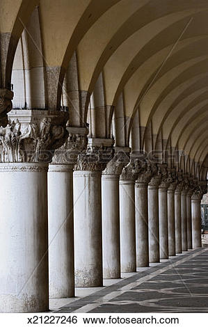 Stock Images of Columns in Doge's Palace x21227246.