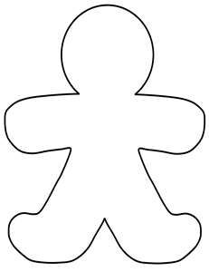 Doll Outline Template.