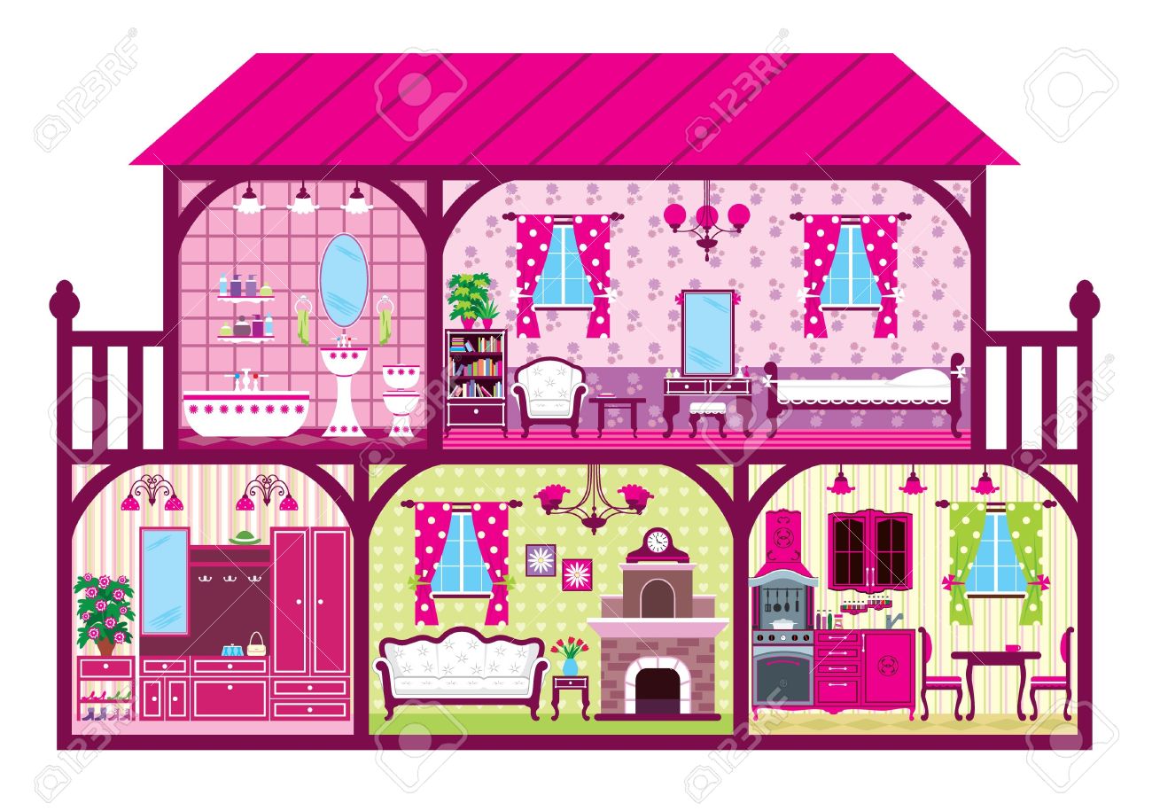 696 Doll House Cliparts, Stock Vector And Royalty Free Doll House.