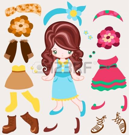271 Dress Up Doll Cliparts, Stock Vector And Royalty Free Dress Up.