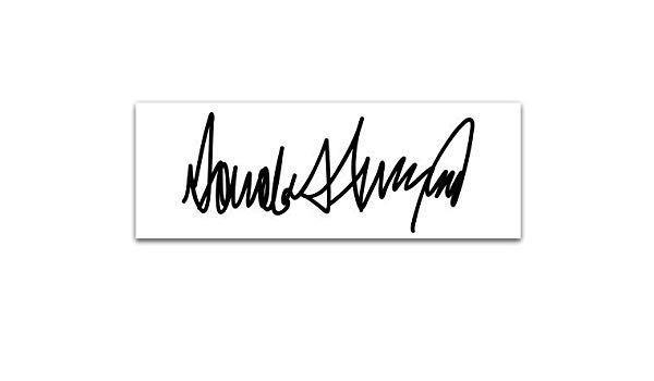 Amazon.com: Magnet Donald Trump Signature.