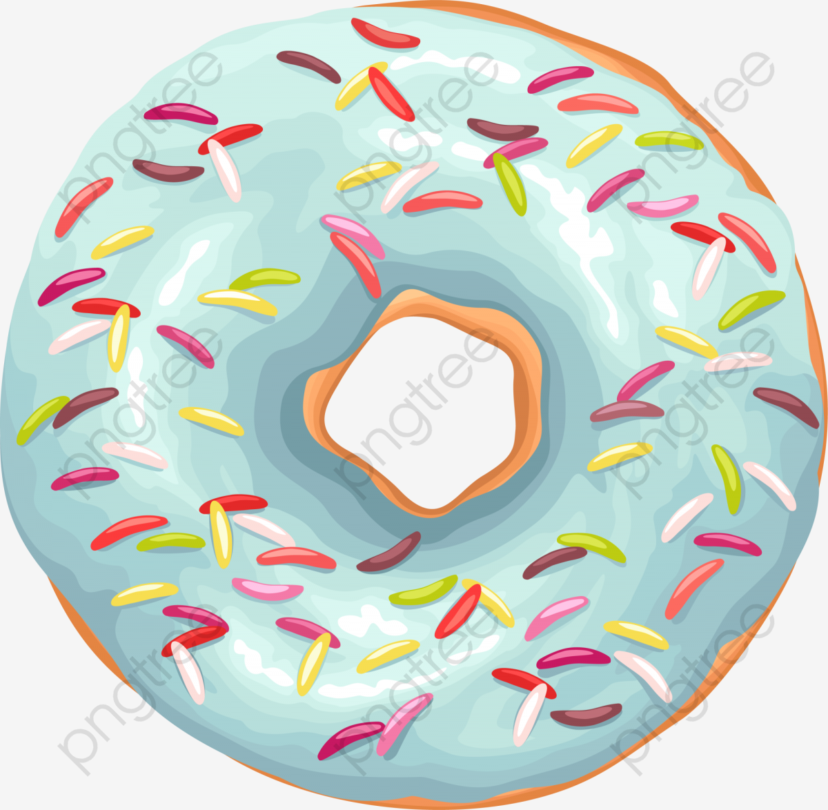 Green Delicious Donut, Donut Clipart, Green, Delicious PNG.