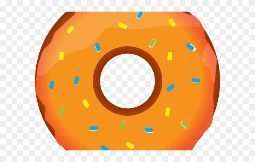 Dougnut Clipart Orange Donut.