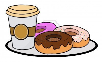 Coffee And Donuts Clipart.