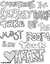 This page has some great quotes that kids can color in and then.