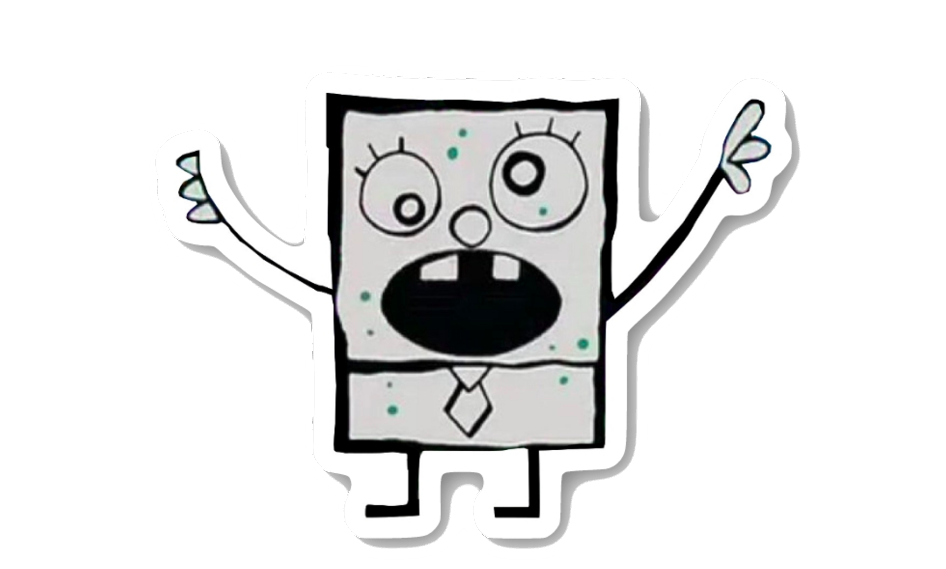 Каракуля боб. Spongebob Squarepants DOODLEBOB. Губка Боб каракуля. Игры каракуля Боб.