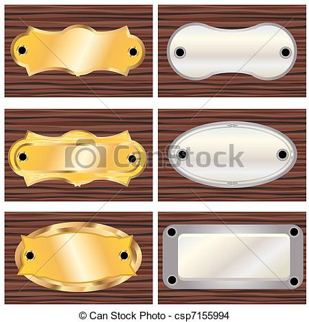 EPS Vector of Door Plates.