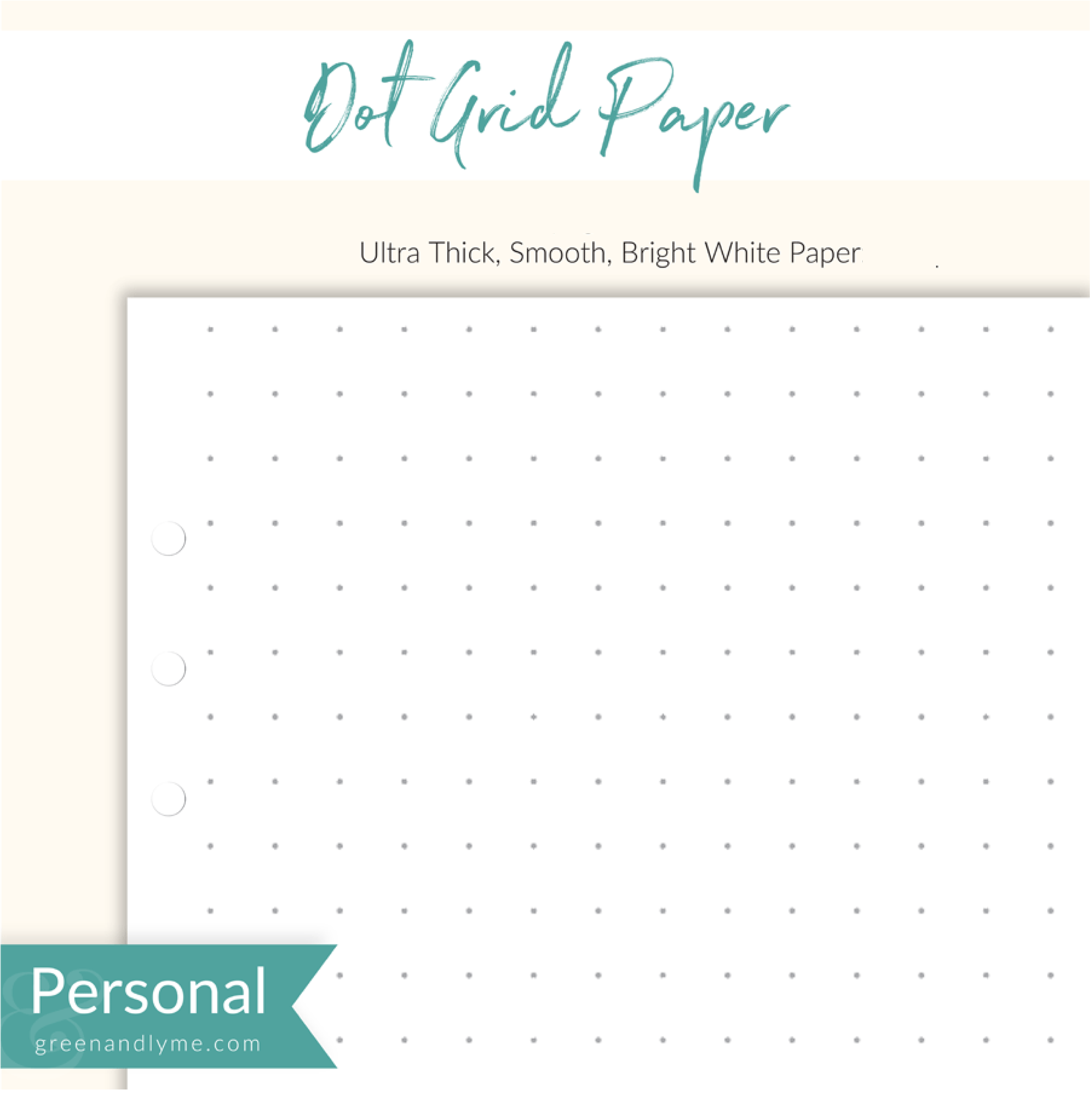 Dot Grid Paper: Personal Refills.