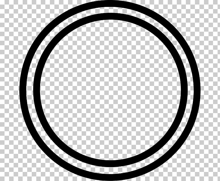 White , DOUBLE Circle PNG clipart.