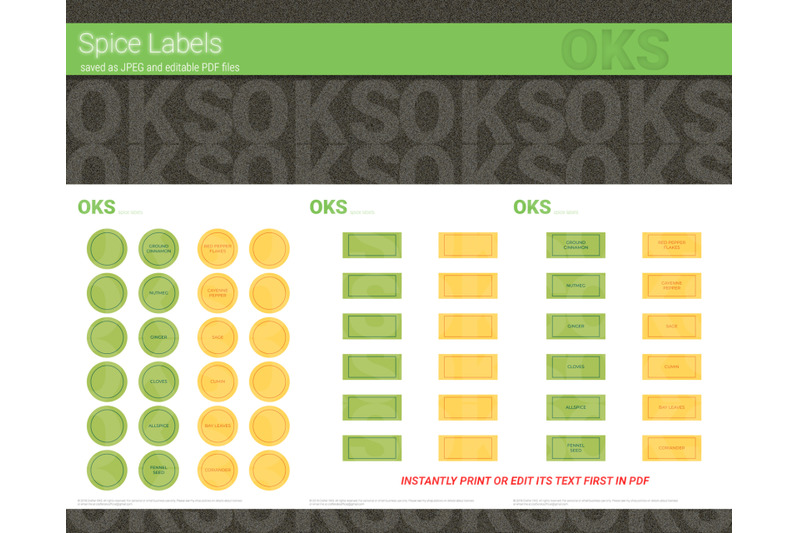 spice labels svg, svg files, vector, clipart, cricut.