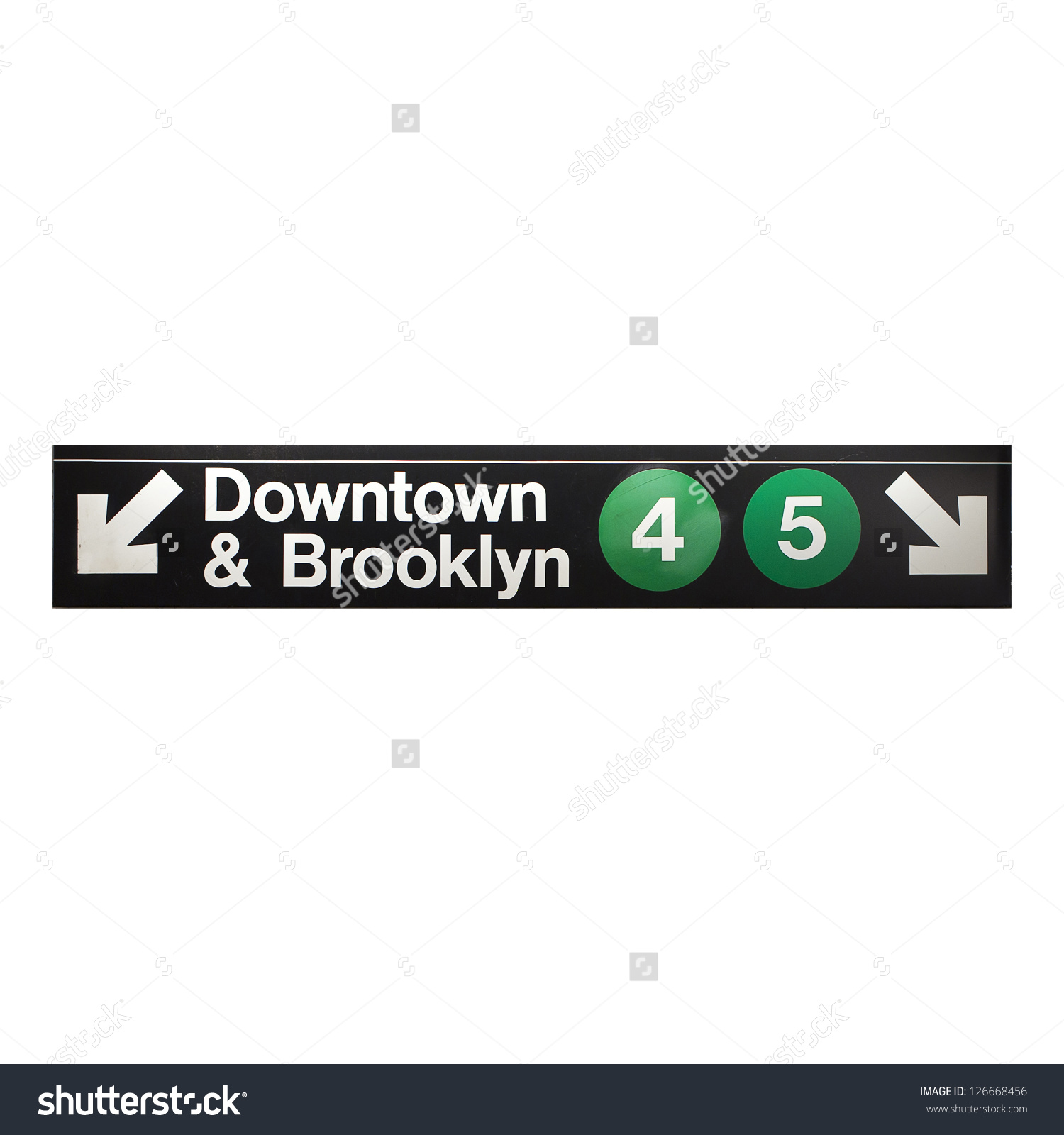 New York City Subway Sign Midtown Stock Photo 126668456.