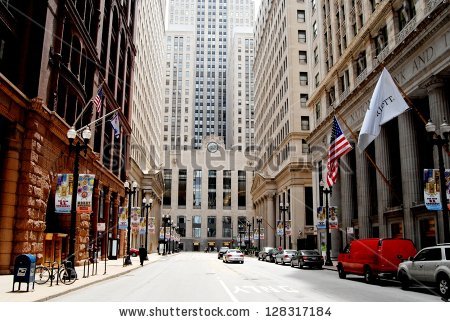 Chicago Streets Stock Photos, Royalty.