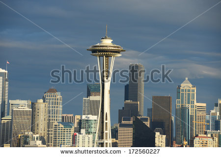 Seattle Space Needle Stock Photos, Royalty.
