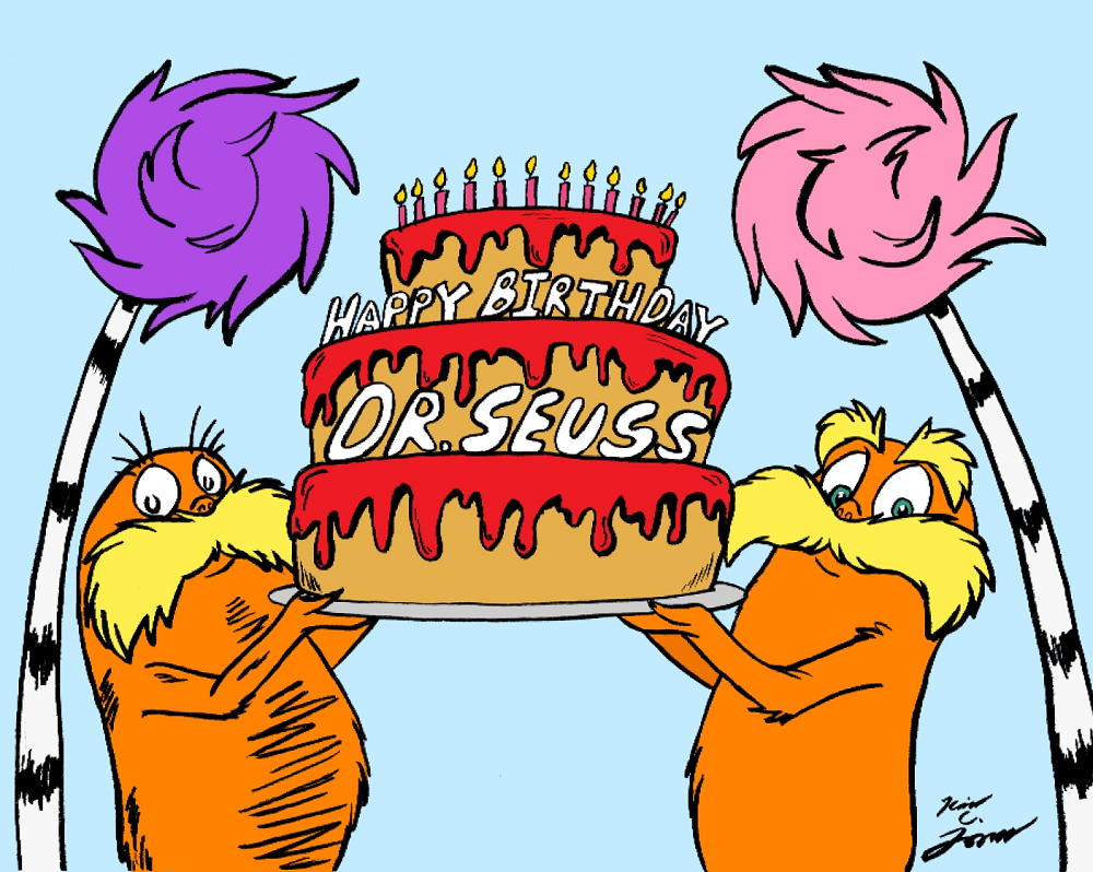 Dr. Seuss Birthday Clip Art.