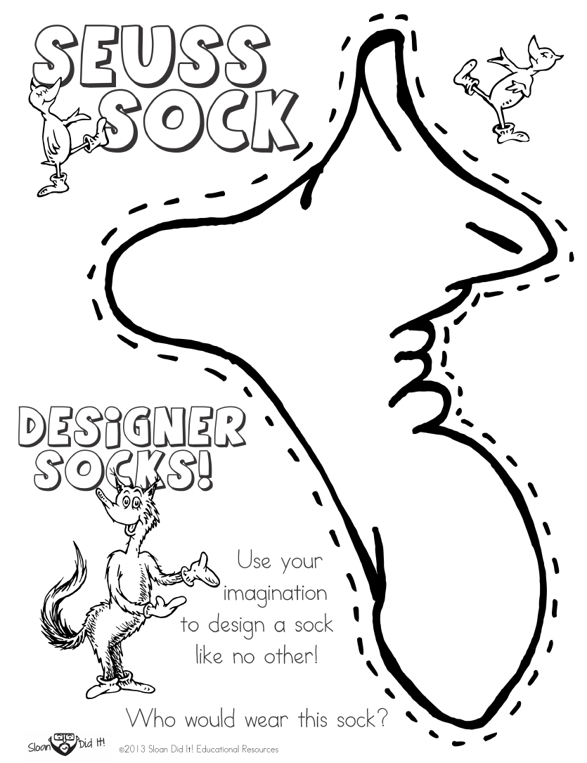 Dr. Seuss Fox In Socks Coloring Pages Coloring Pages