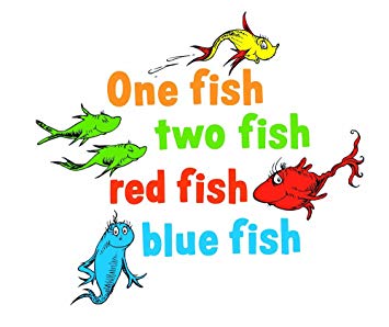 Graphique Home Decal, Dr. Seuss One Fish Two Fish (Discontinued by  Manufacturer).
