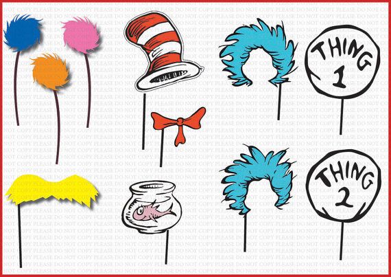 dr seuss photo booth props clipart 10 free Cliparts | Download images ...