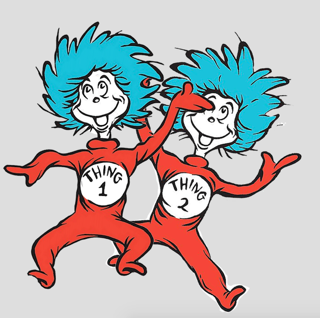 Thing 1 And Thing 2 Clipart.