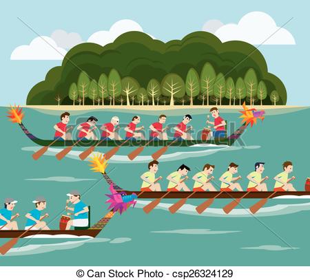 Dragon boat racing Stock Illustrations. 56 Dragon boat racing clip.