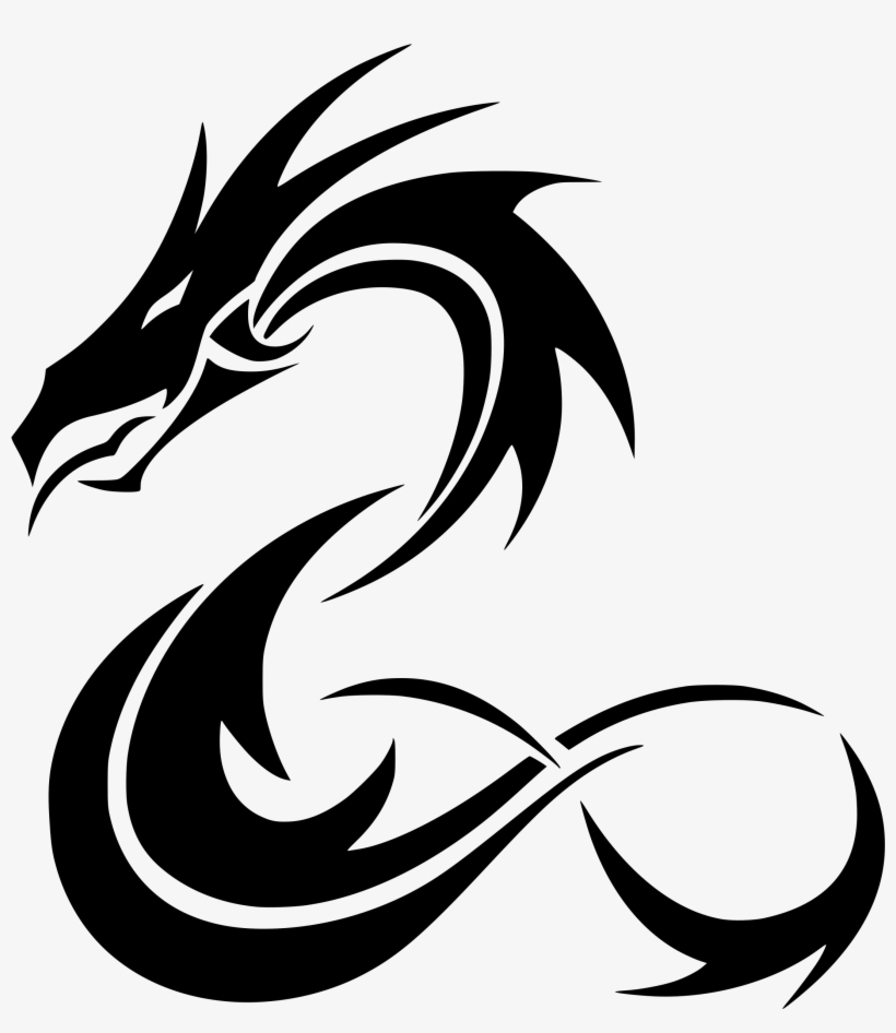 This Free Icons Png Design Of Tribal Coiled Dragon.