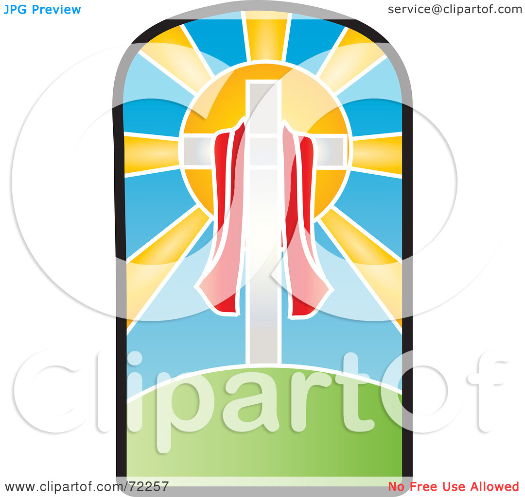 Clipart crosses draped with cloth.