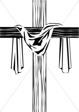 Wooden Cross Clipart Black And White.