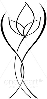 Abstract flower clipart.